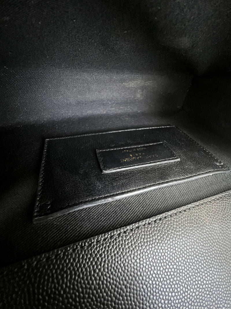 Saint Laurent Black Kate Medium Chain Bag with GHW