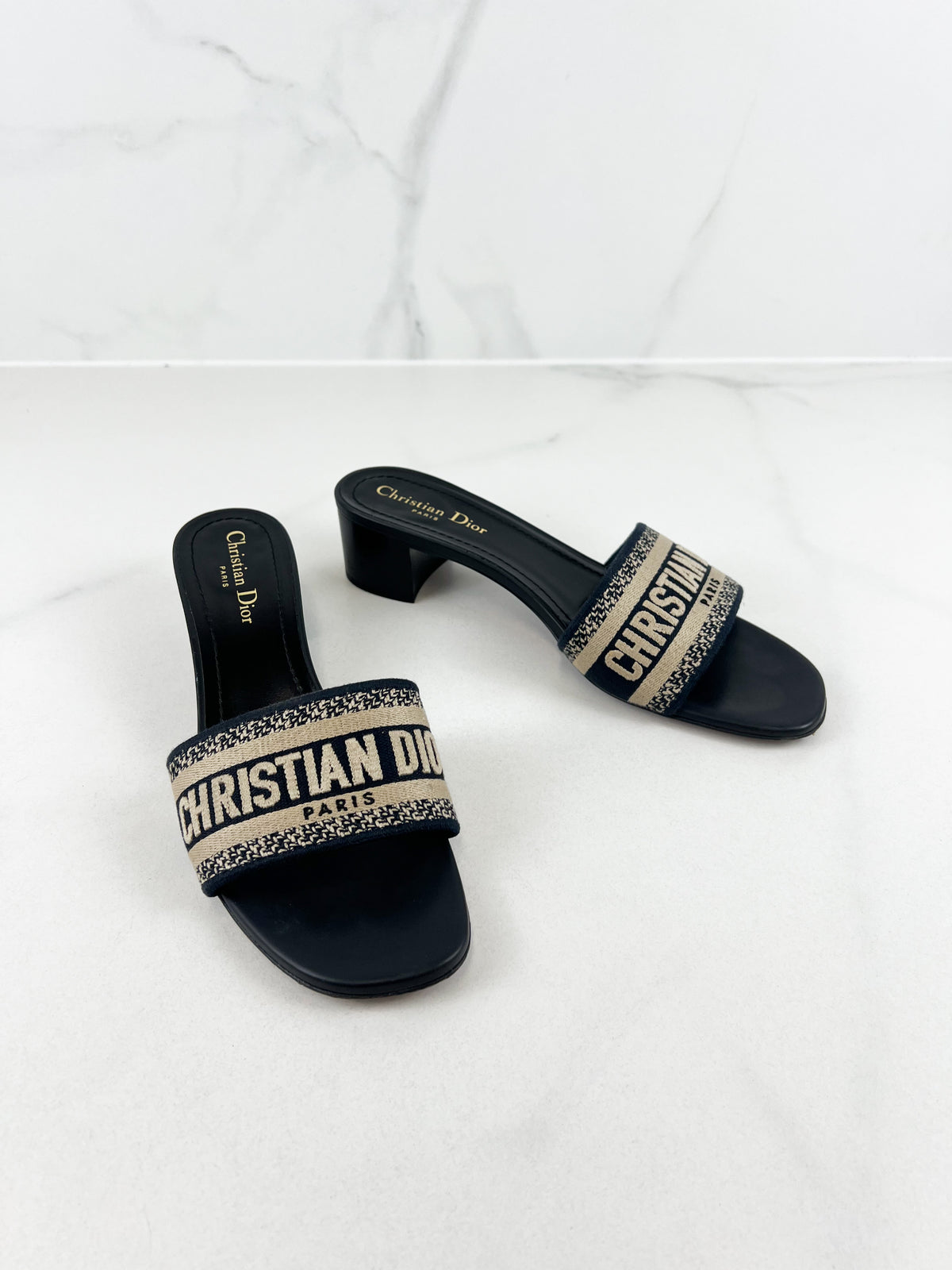 Christian Dior Dway Mule Slides Size 40.5