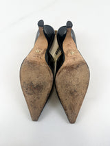 Christian Dior Black Jadior Slingback Heel Size 39.5