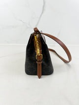 Celine Small Teen Cabas Canvas & Leather Shoulder Bag