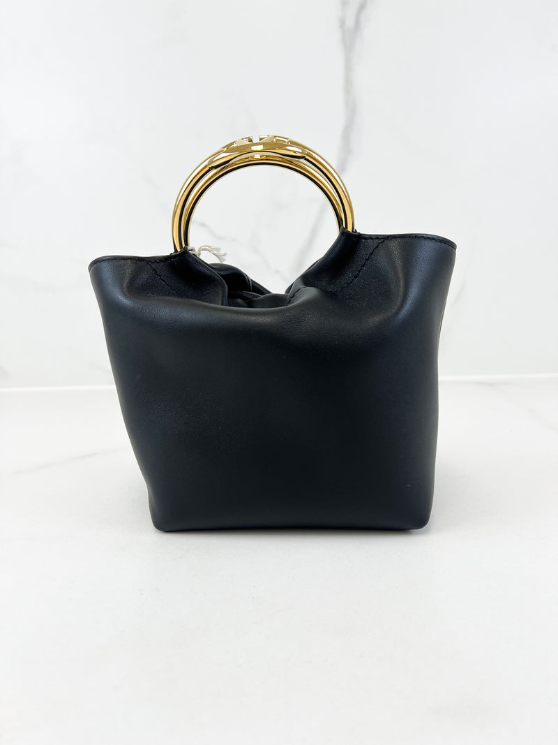 Valentino Garavani Black VLogo Small Top Handle Bag