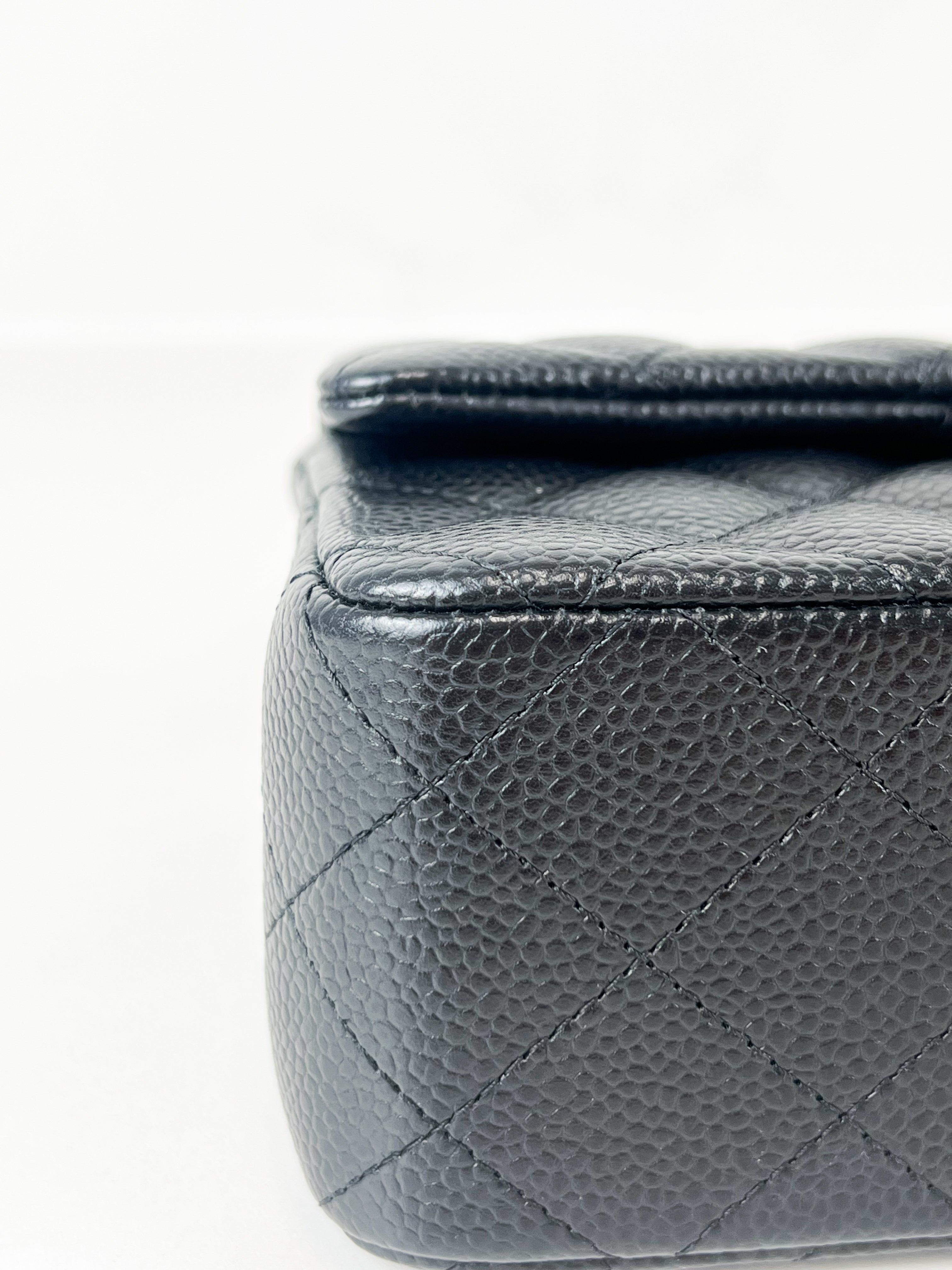 Chanel Rectangular Mini Flap Caviar Shoulder Bag GHW