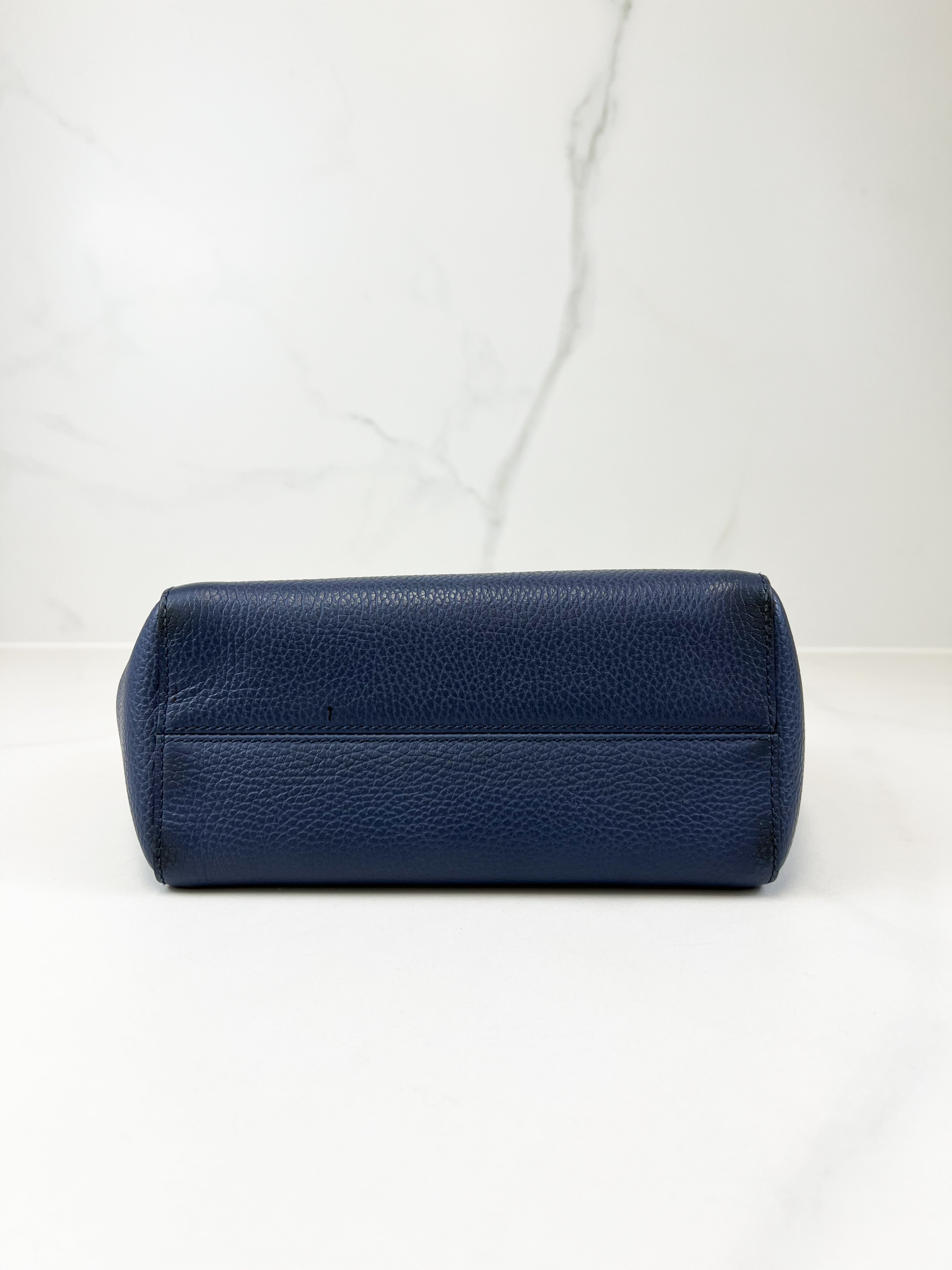 Gucci Blue Leather Swing Mini Tote