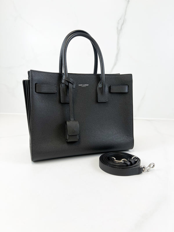 Saint Laurent Baby Sac De Jour in Charcoal Grey