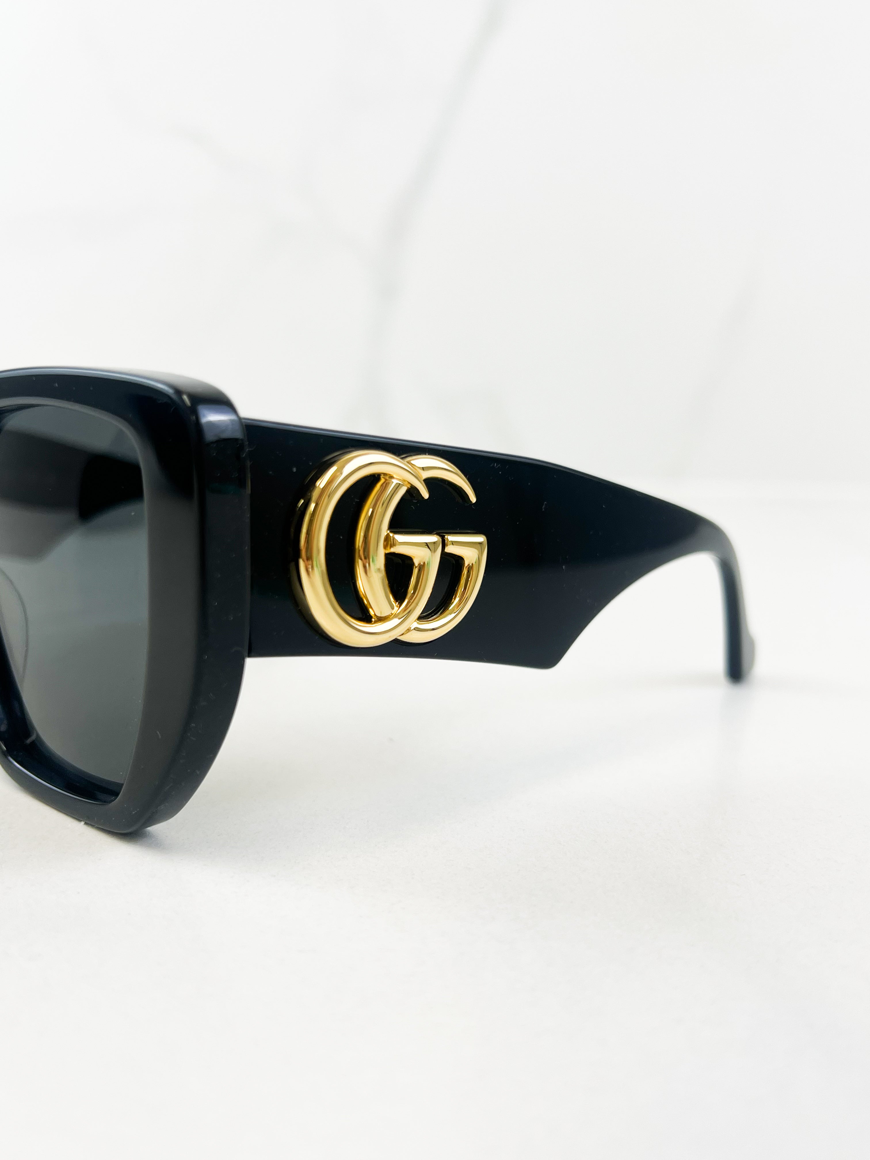 Gucci GG Logo Black Sunglasses