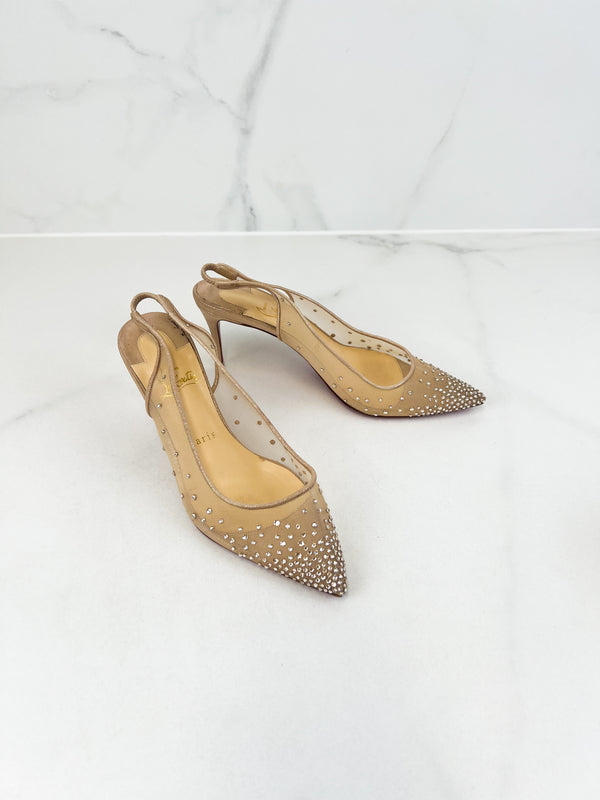 Christian Louboutin Follies Slingback 70mm Size 38