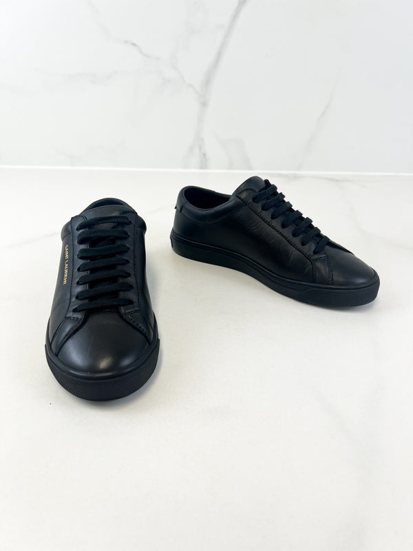 Saint Laurent Andy Leather Sneakers Size 35.5