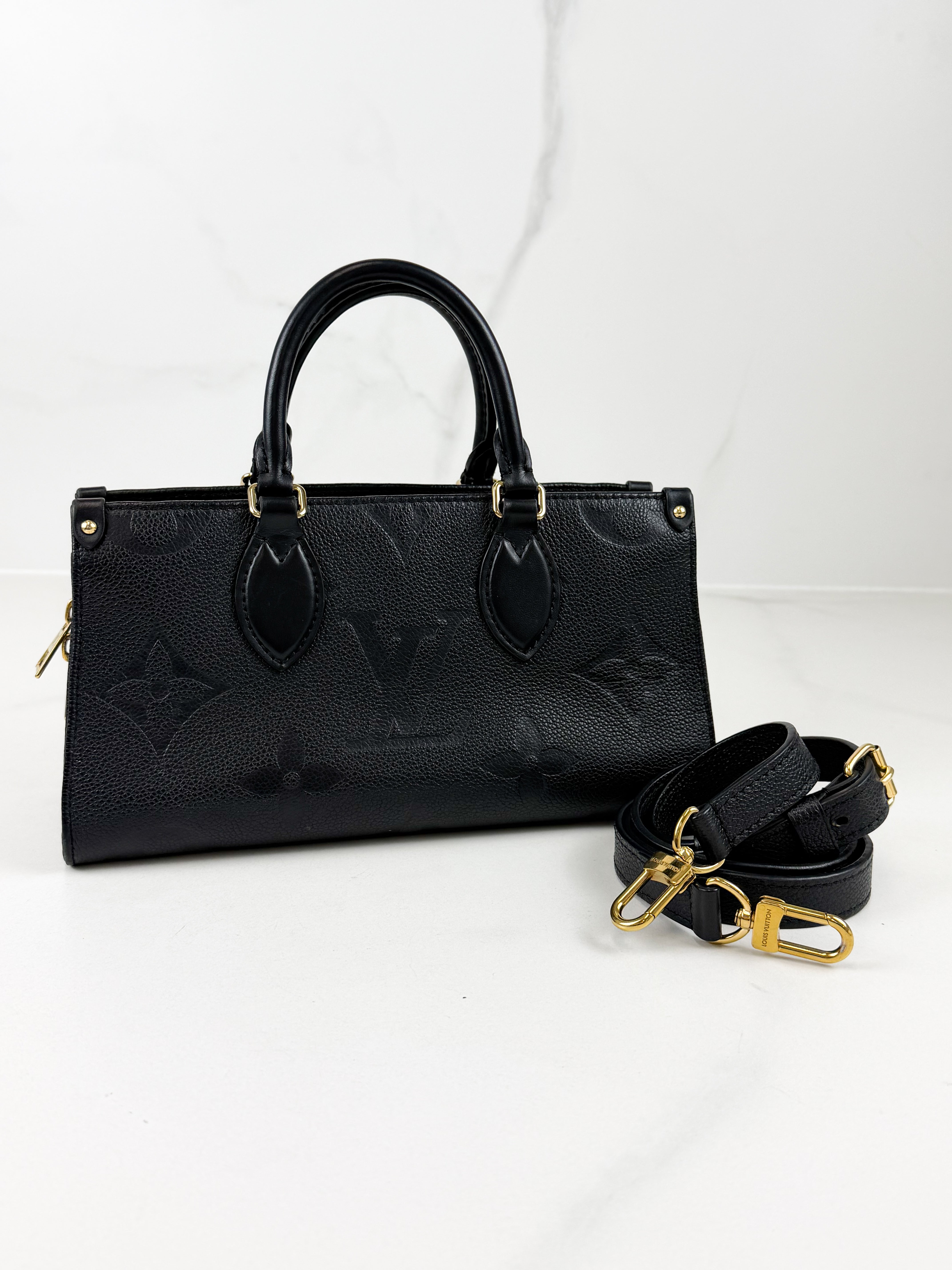 Louis Vuitton OnTheGo East West Black Monogram Empreinte Leather