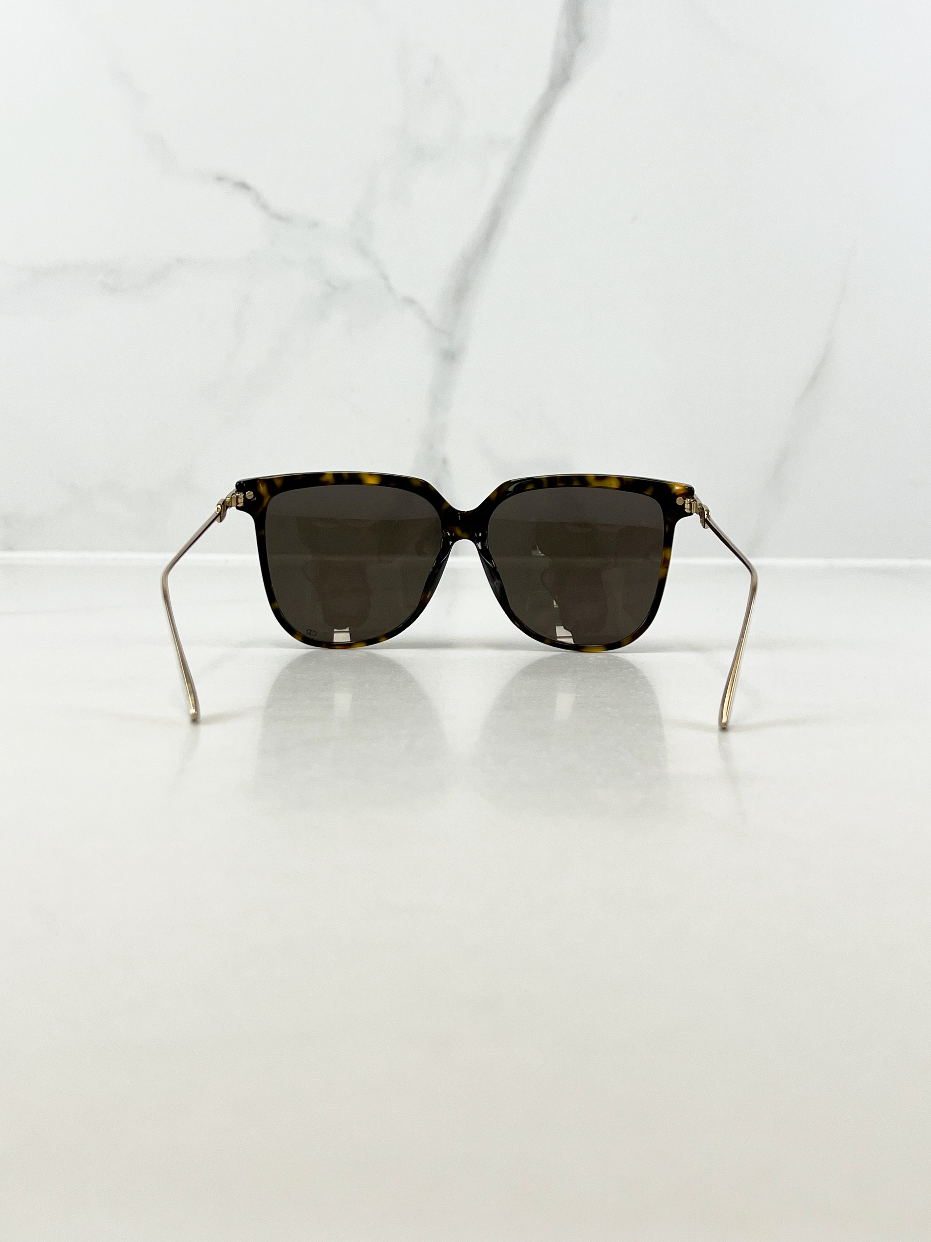 Christian Dior Logo Sonnenbrille Braun Sunglasses