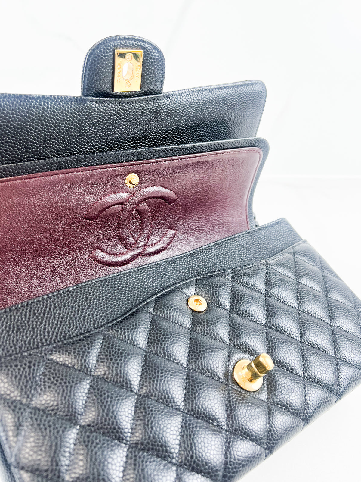 Chanel Small Classic Double Flap Caviar Shoulder Bag