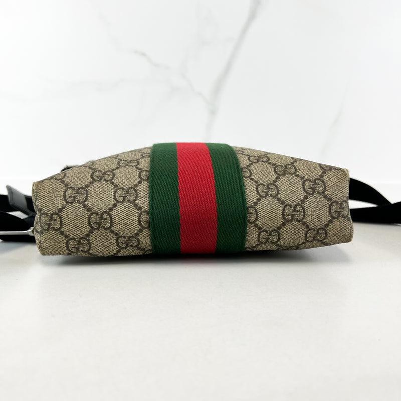 Gucci Mens GG Supreme Messenger Bag