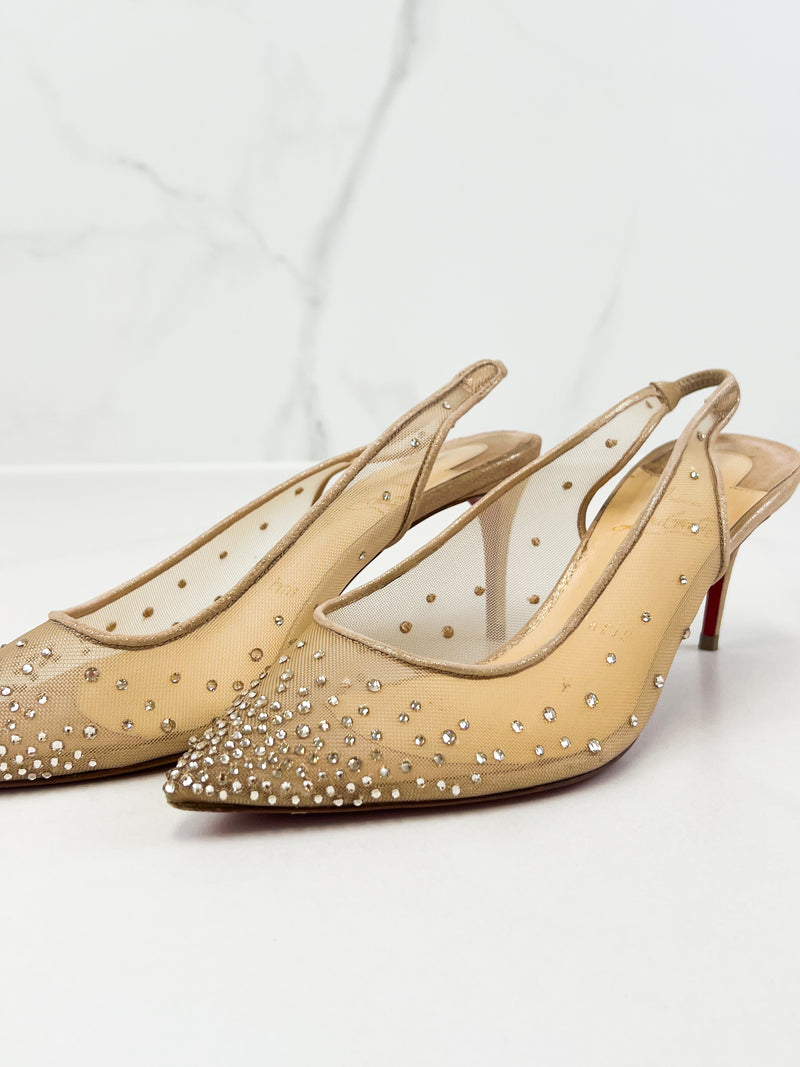 Christian Louboutin Follies Slingback 70mm Size 38