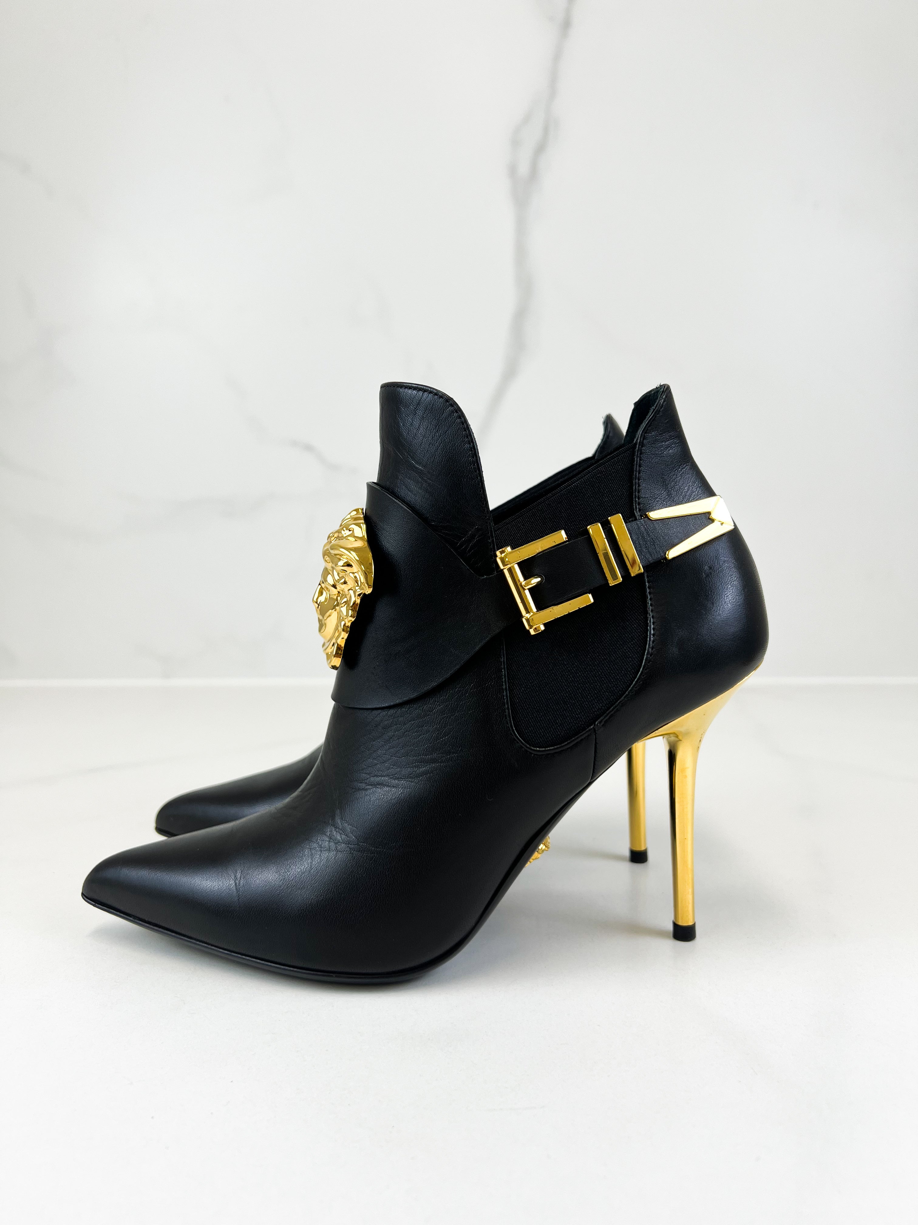 Versace Medusa Head Ankle Boots Size 36.5