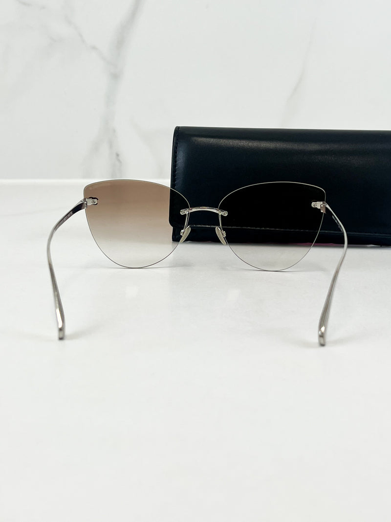 Chanel Irregular GOLD DARK GREY Sunglasses