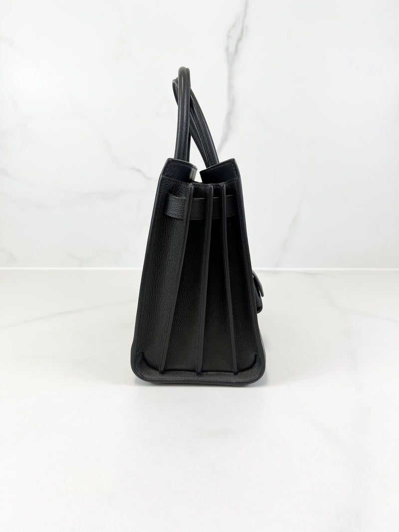 Saint Laurent Baby Sac De Jour in Charcoal Grey