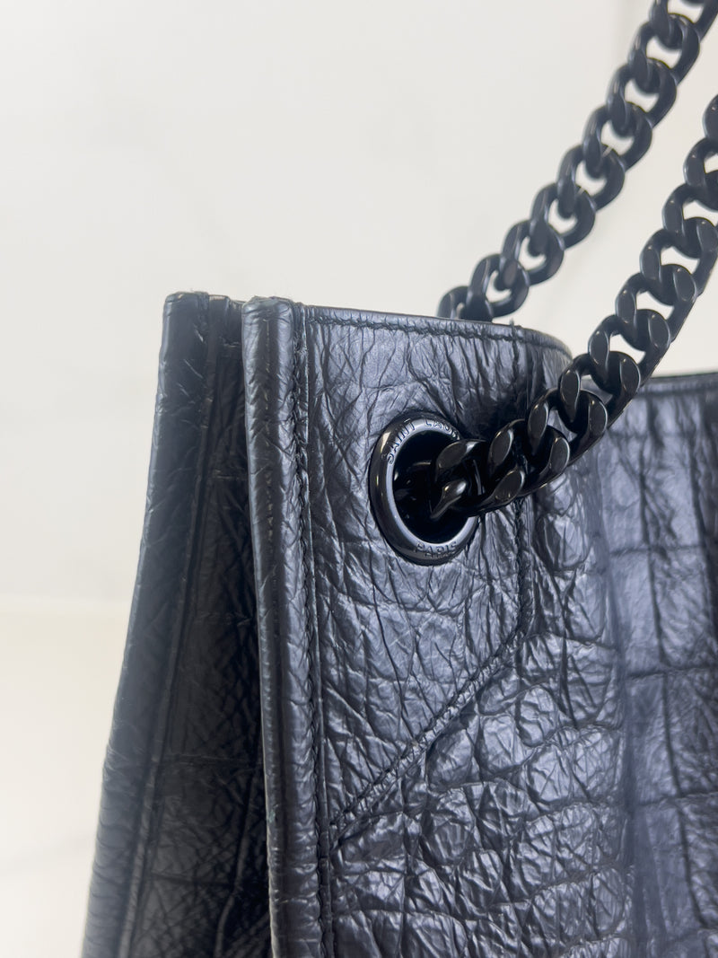 Saint Laurent Niki Shopping Crinkled Vintage Leather