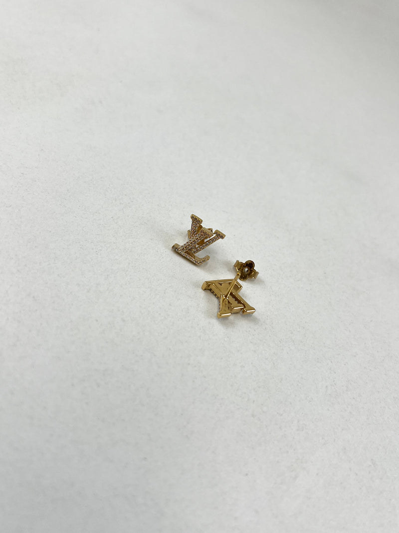 Louis Vuitton Iconic Crystal LV Studs