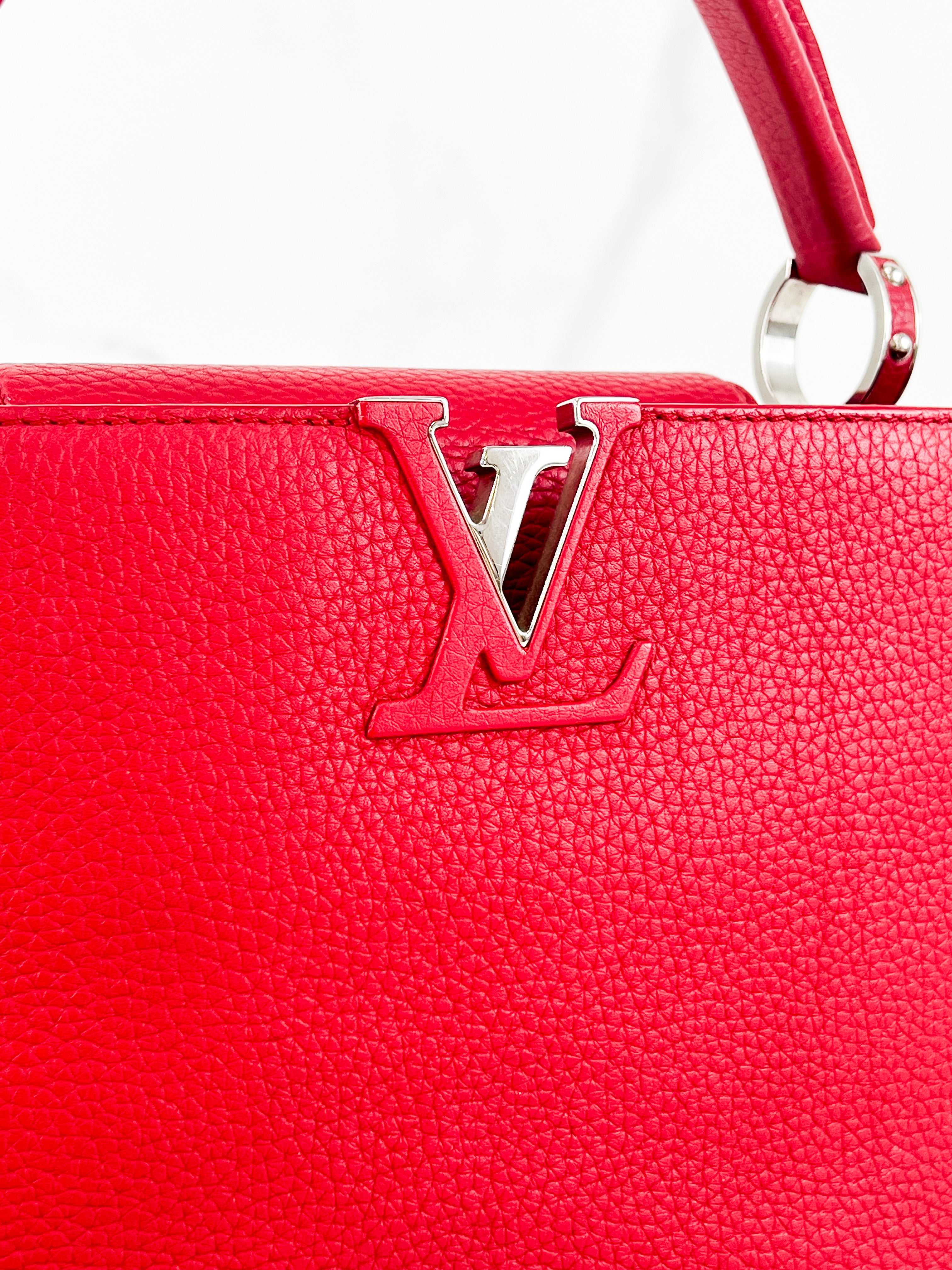 Louis Vuitton Red Capucines PM