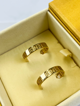 Fendi Baguette Hoop Earrings
