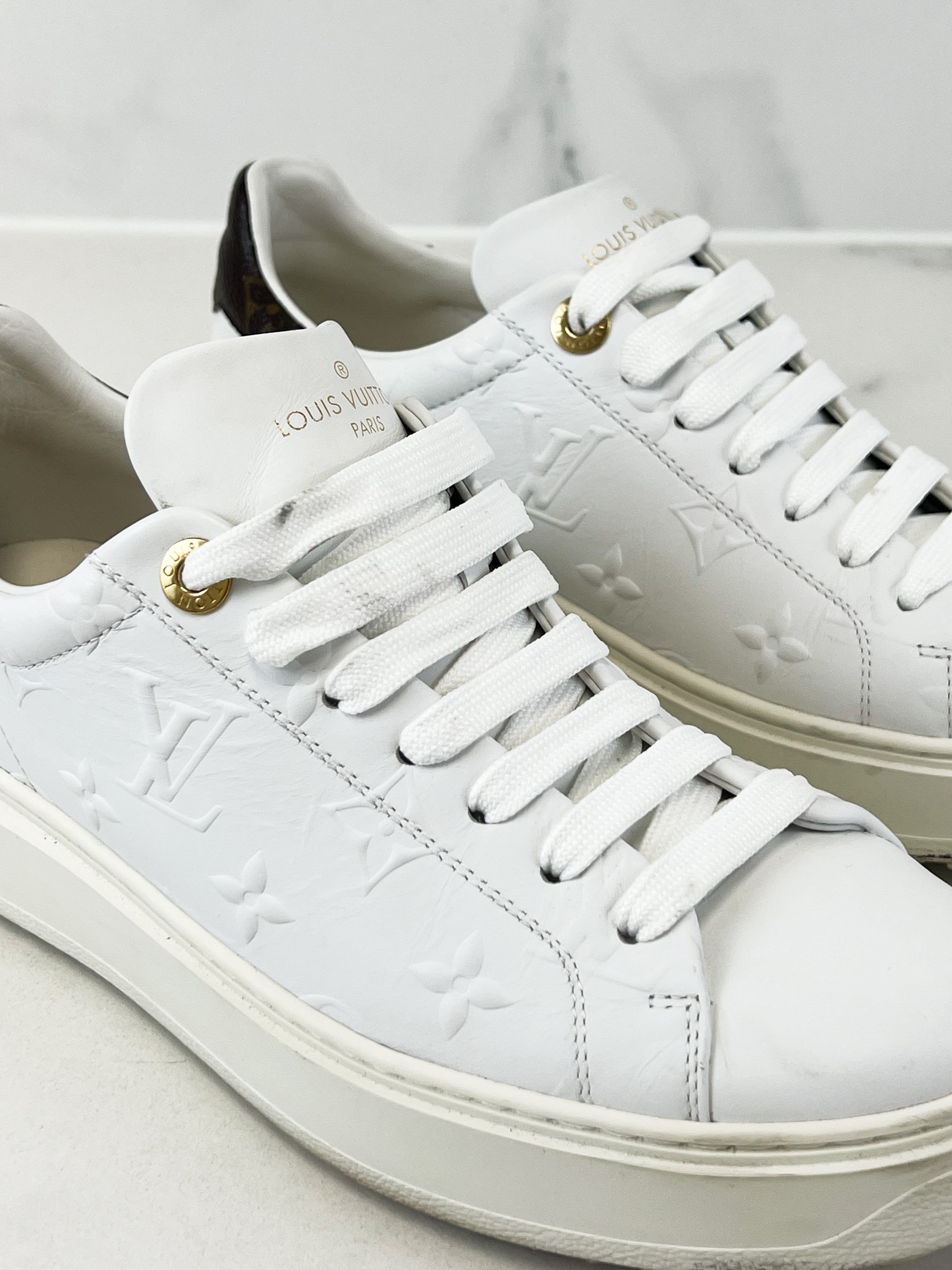 Louis Vuitton Monogram Time Out Sneaker Size 36.5