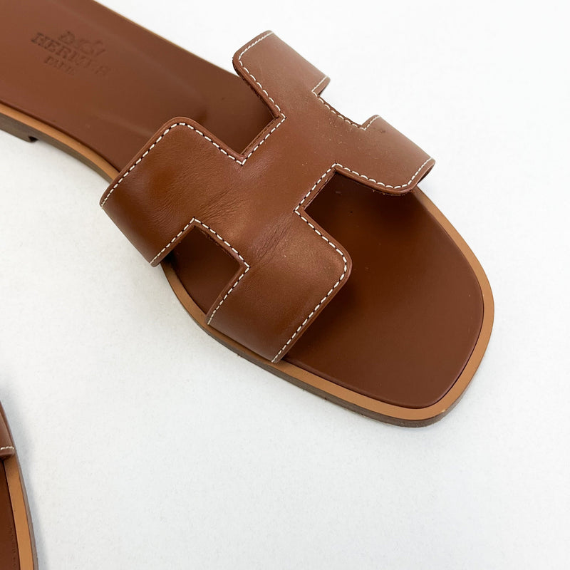Hermes Oran Sandals Size 35
