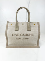 Saint Laurent Rive Gauche Tote in Canvas