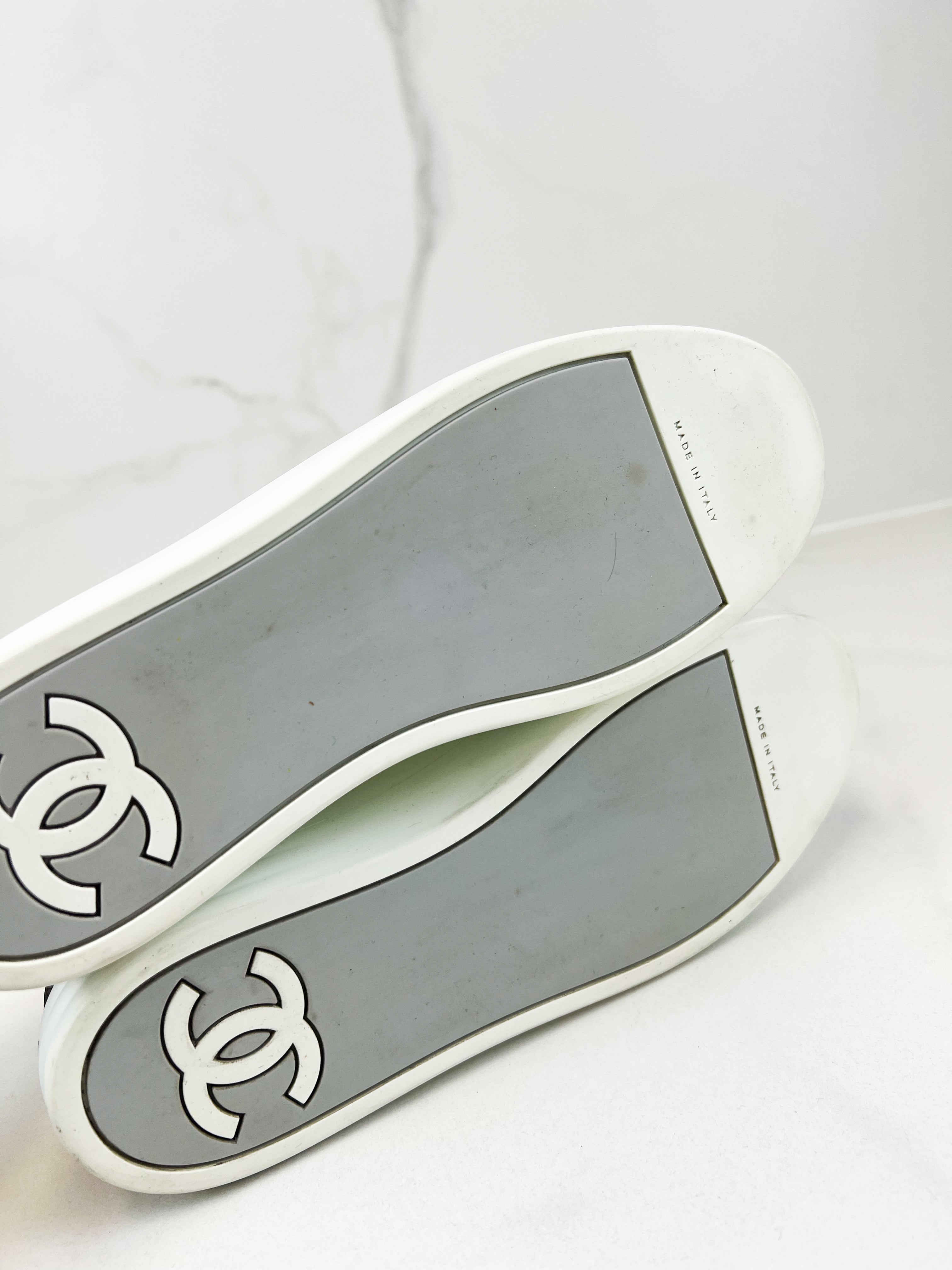 Chanel Low Top CC Sneaker Size 38.5
