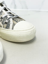 Christian Dior Walk'n'Dior Grey Oblique Sneaker Size 40