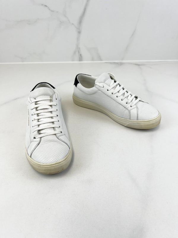 Saint Laurent Andy Leather Sneakers Size 36