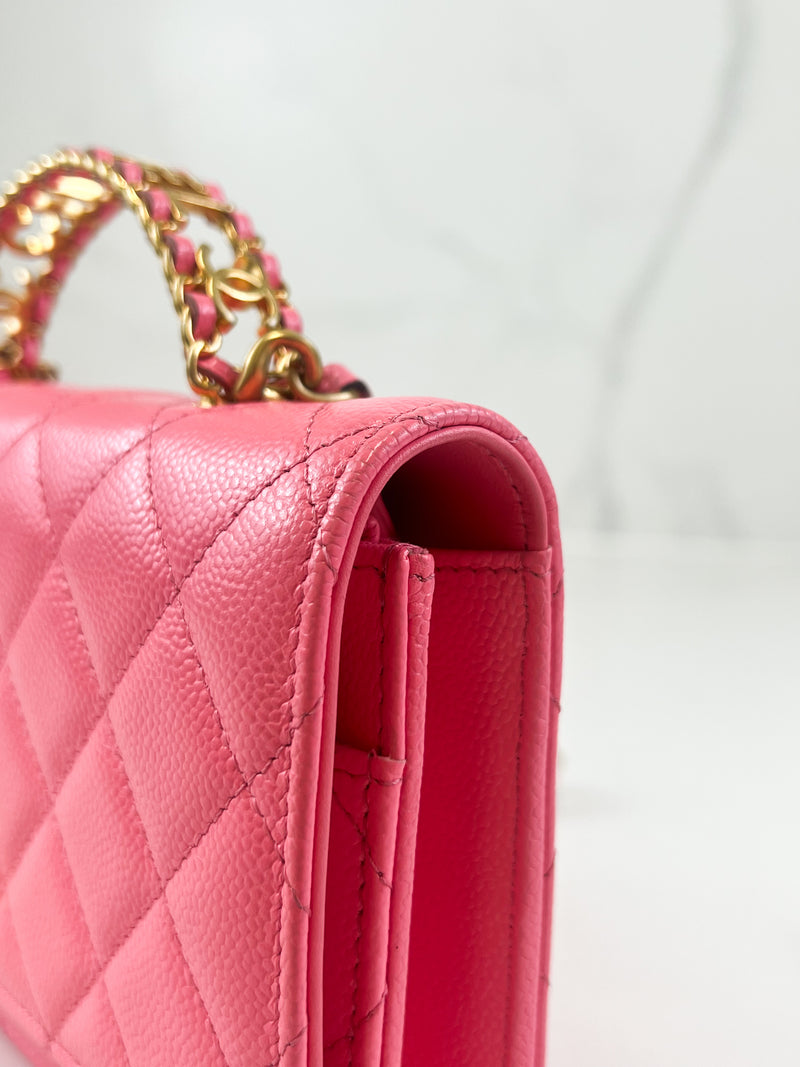 Chanel 22S Pink Caviar WOC