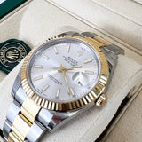 Rolex Datejust 41mm Silver Dial Oyster Perpetual Two-Tone