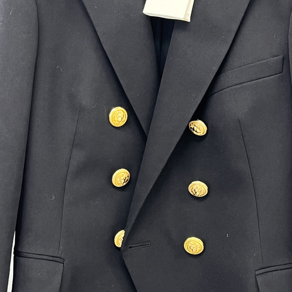 Balmain Blazer with Gold Buttons in Black
