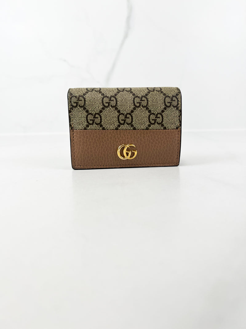 Gucci GG Supreme Compact Bi-Fold Wallet