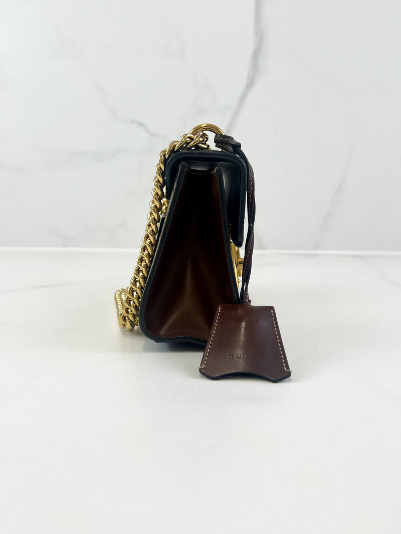 Gucci GG Supreme Small Padlock Shoulder Bag