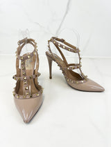 Valentino Powder Pink Rockstud Pumps Size 39