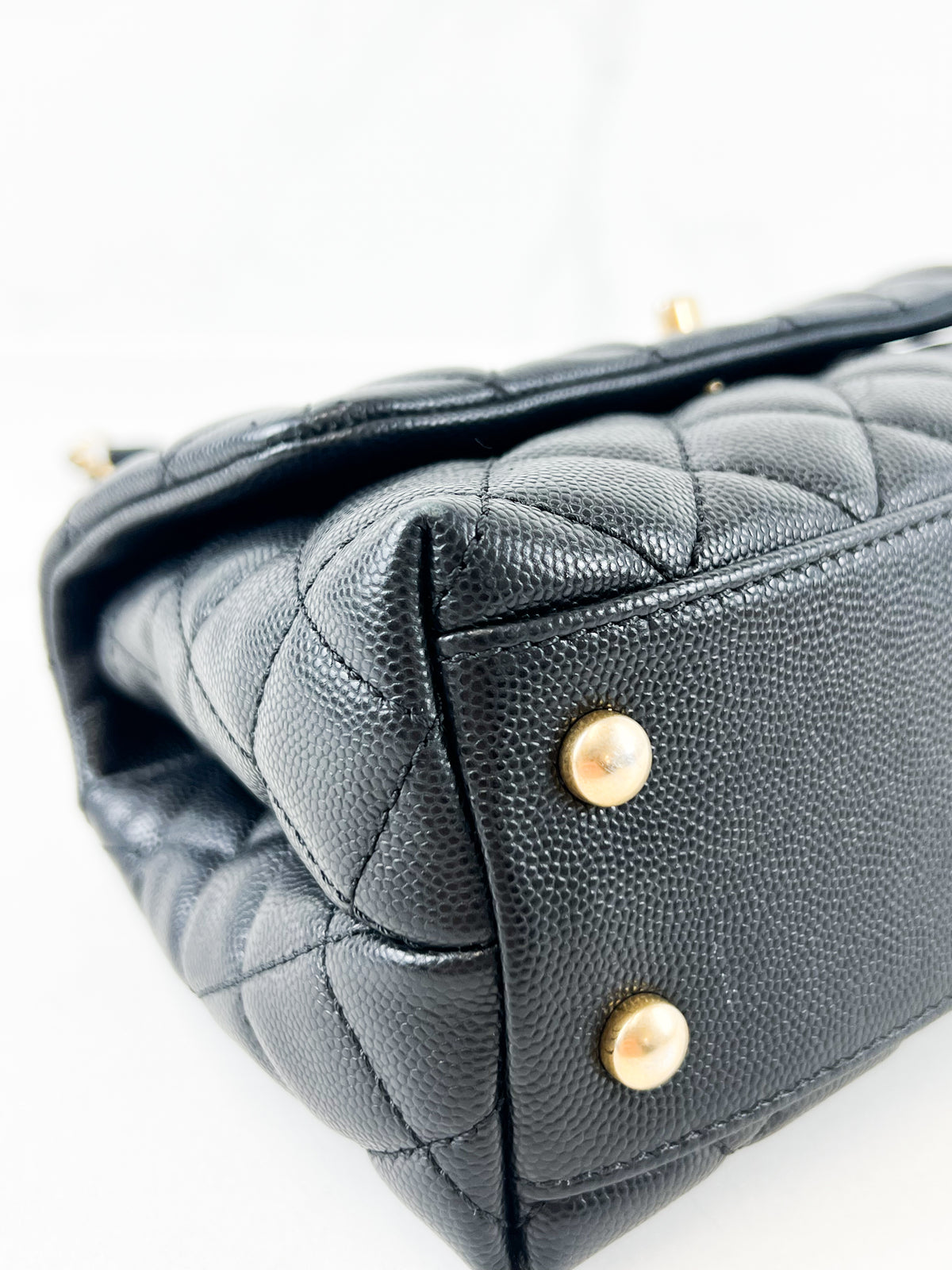 Chanel Small Black Caviar Coco Handle