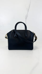 Givenchy Antigona Smooth Leather Small Black Shoulder Bag