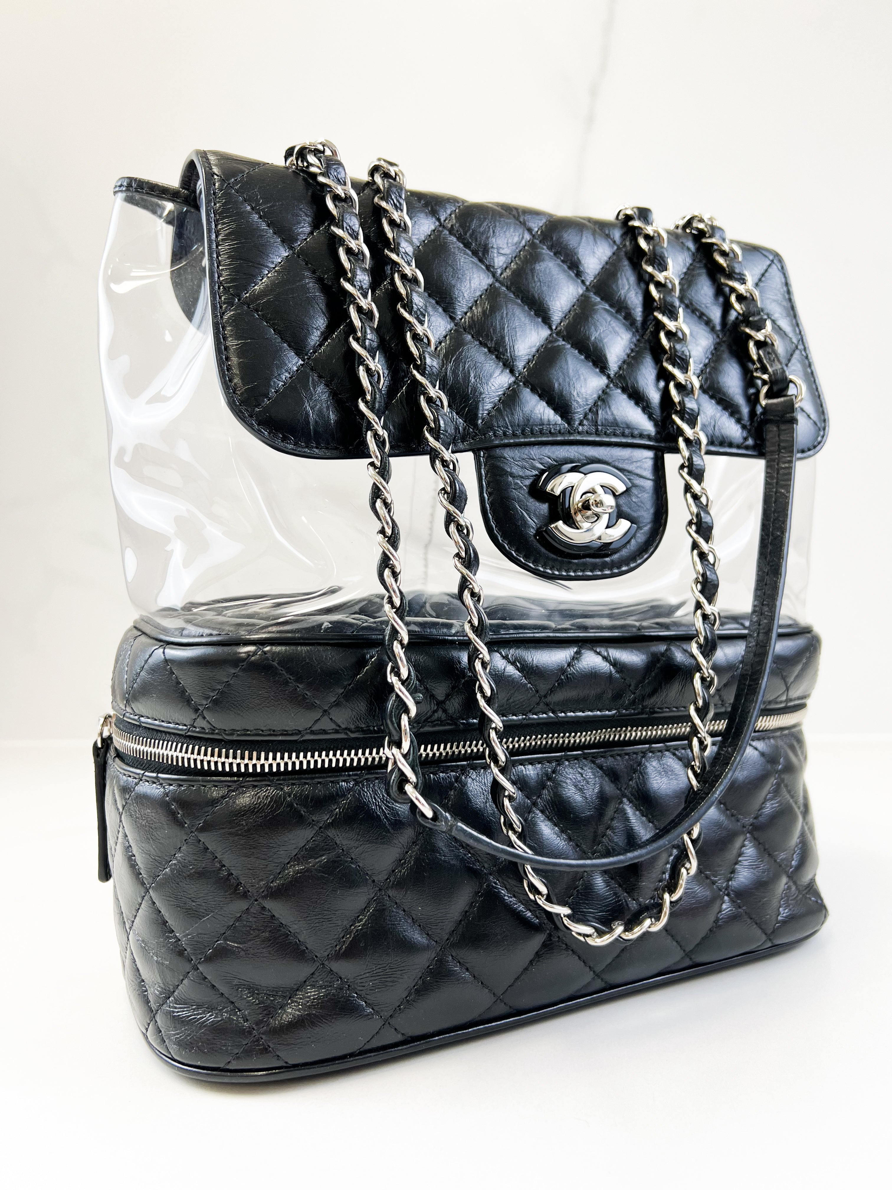 Chanel Transparent Shoulder Bag PVC/Leather