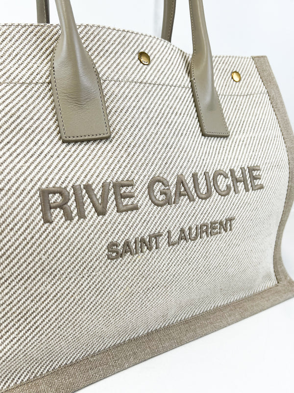 Saint Laurent Rive Gauche Tote in Canvas