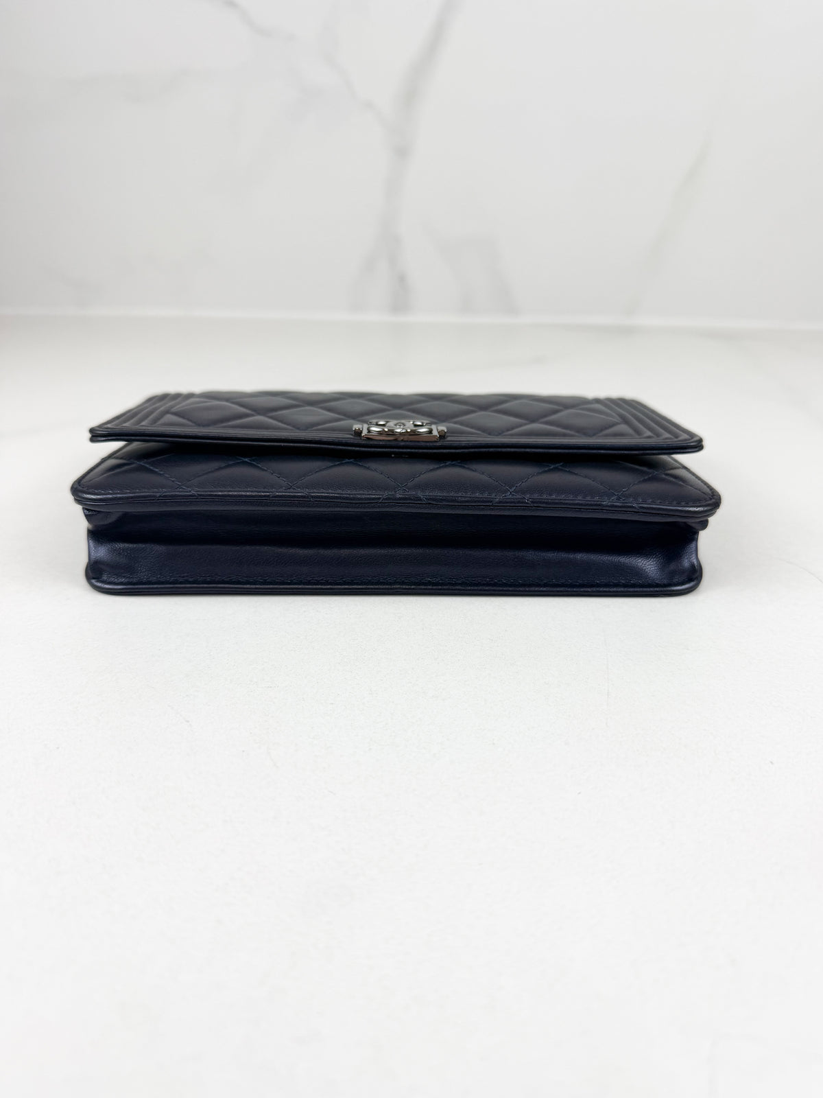 Chanel Boy Wallet on Chain in Quilted Lambskin with SHW