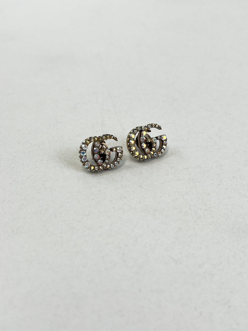 Gucci GG Marmont Crystal Earrings