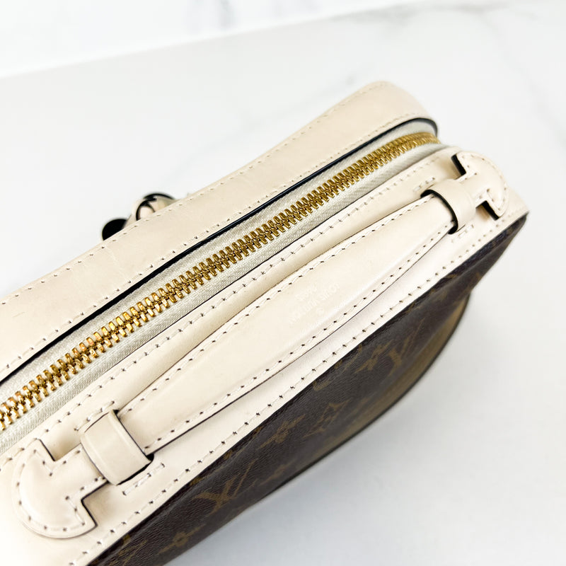 Louis Vuitton Saintogne in Beige Monogram Canvas