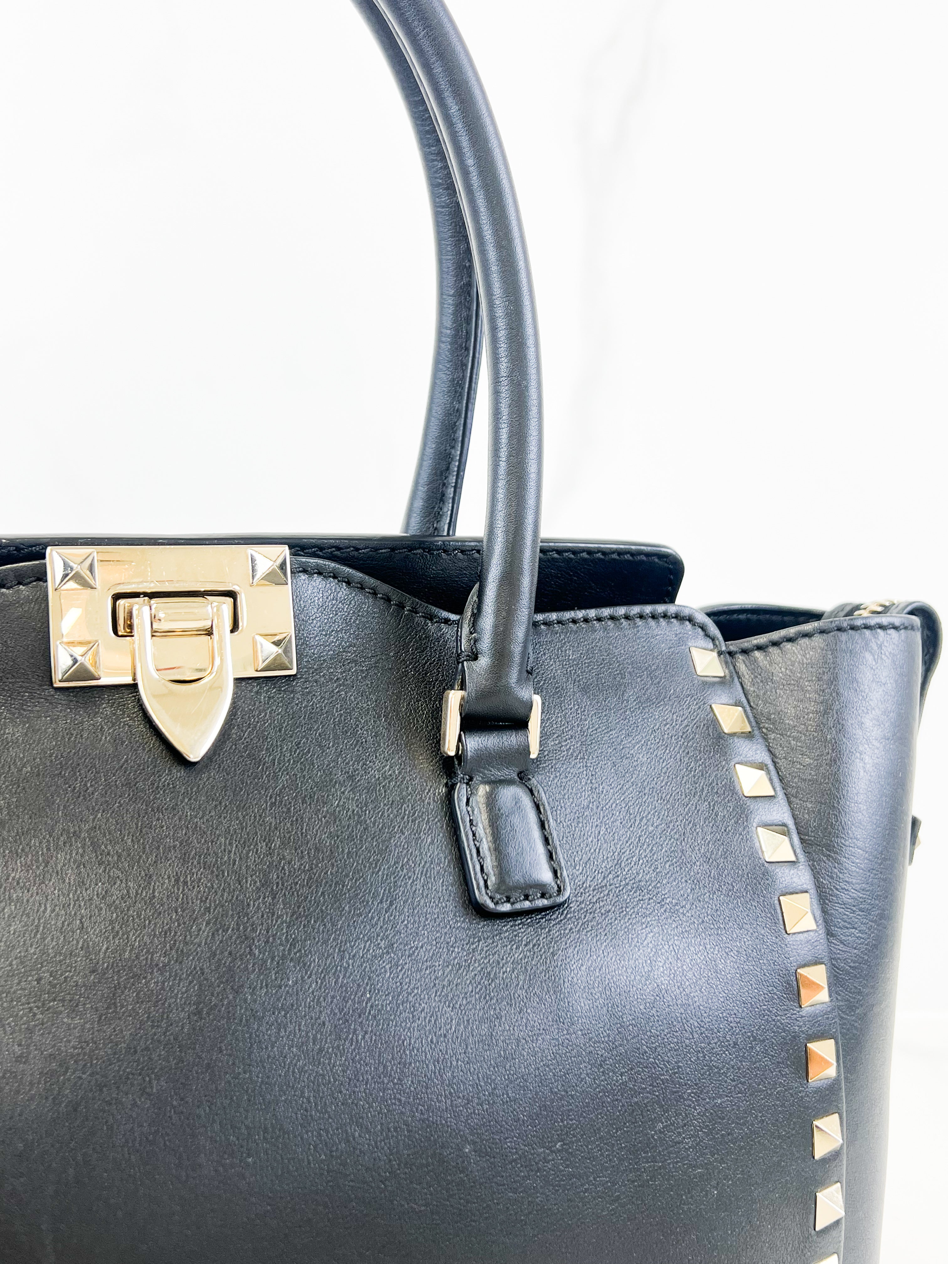Valentino Garavani Rockstud Leather Tote