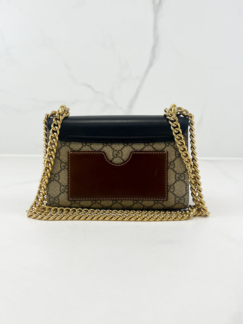 Gucci GG Supreme Small Padlock Shoulder Bag