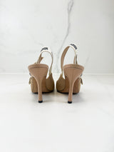 Christian Dior Nude Slingback Pumps Size 39