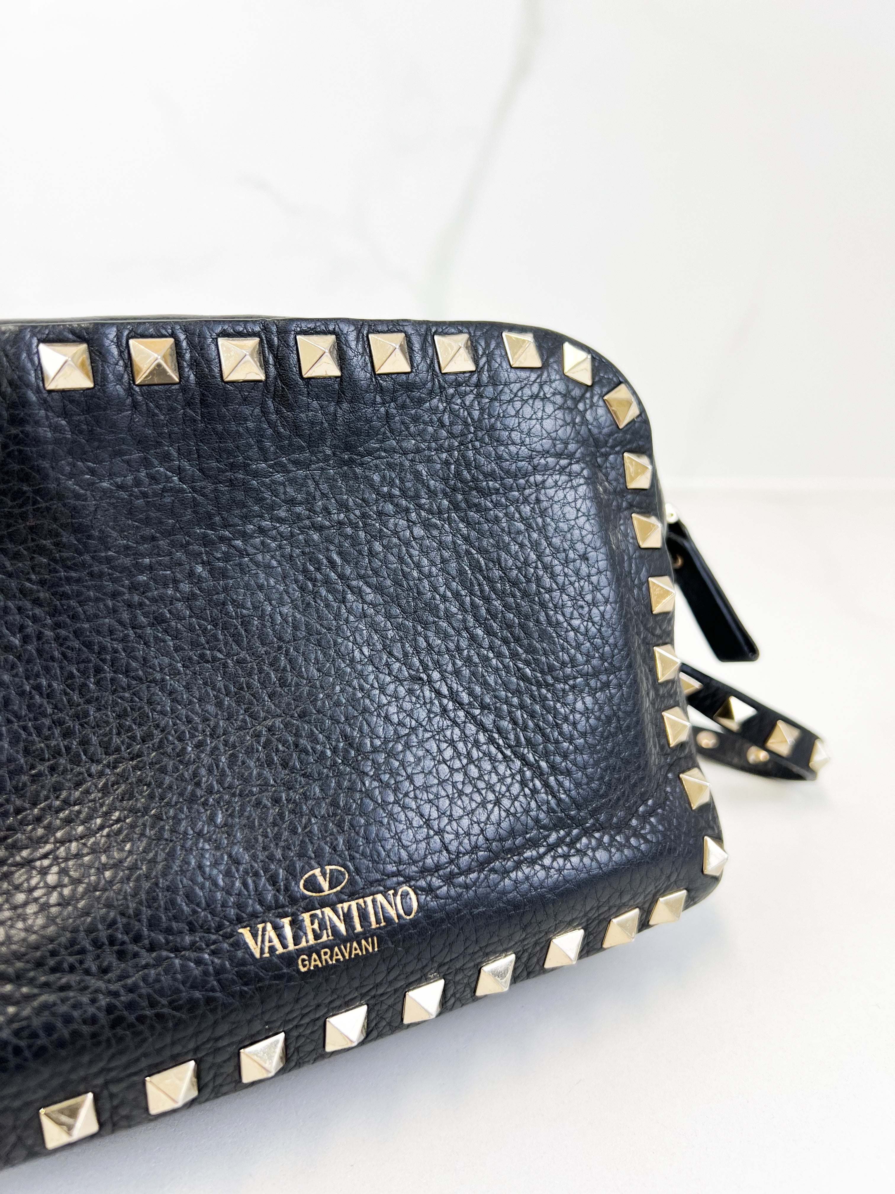 Valentino Garavani Black Rockstud Crossbody Bag