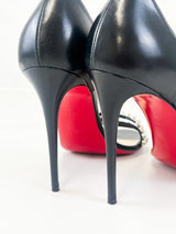 Christian Louboutin So Spike 100 Black Size 38.5