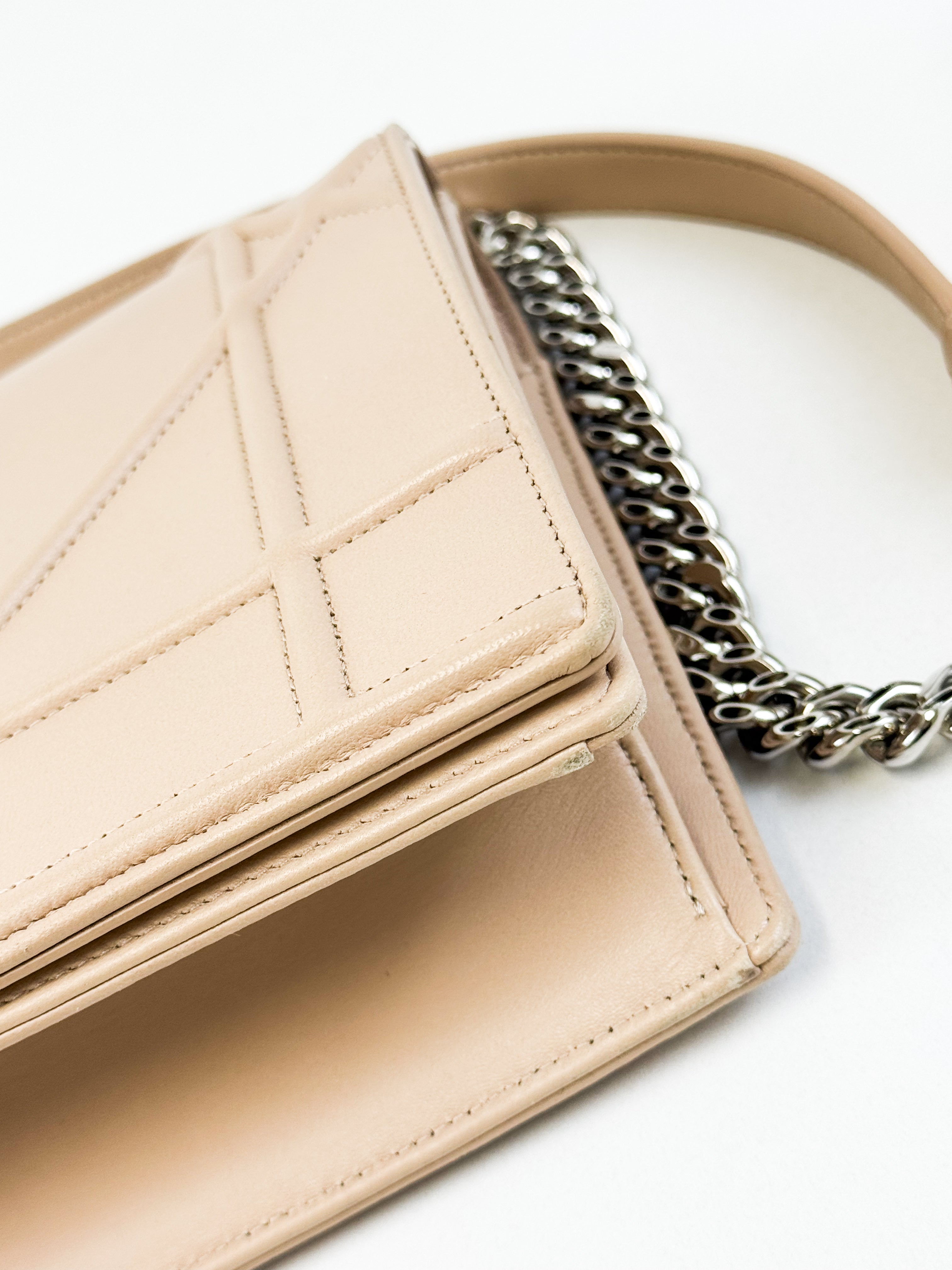 Christian Dior Beige Medium Diorama Shoulder Bag