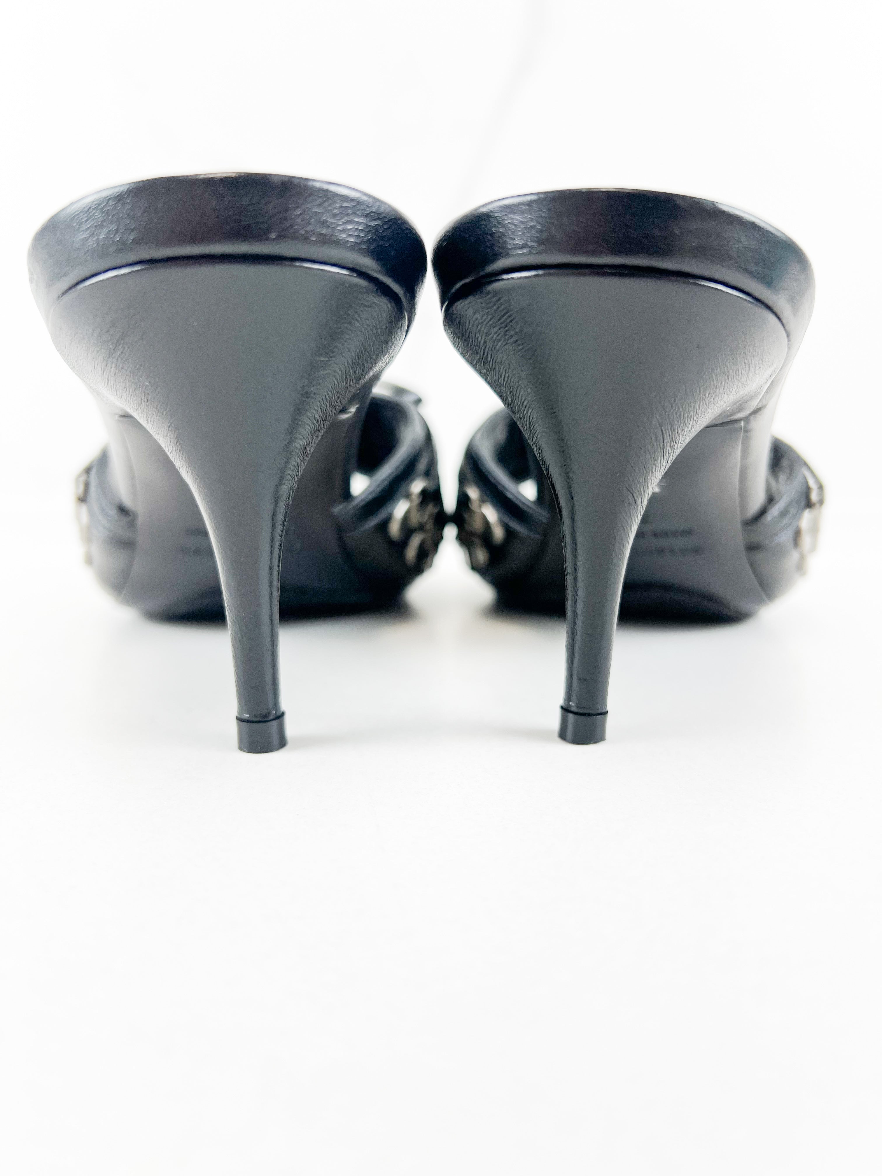 Balenciaga Cagole Leather Stiletto Size 38