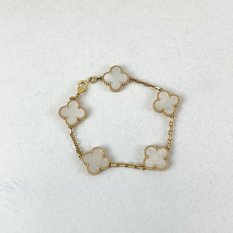 Van Cleef & Arpels Vintage Alhambra Bracelet, 5 Motifs